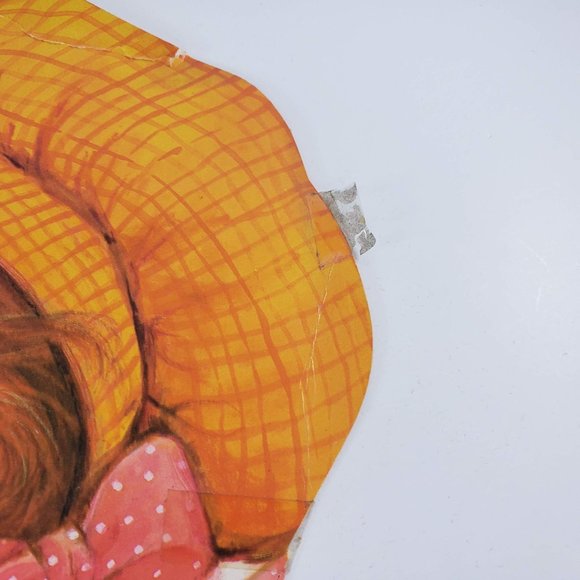 Vintage Easter Die Cut Boy Girl Bunny Rabbit Decoration Spring Ephemera - Picture 5 of 7